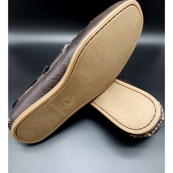 JOHN VARVATOS STAR USA Pebble Leather Boat Shoes Men's 12 - Picture 6 of 16